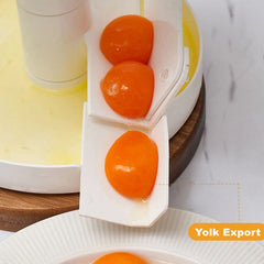 Egg Separator Tool for Yolk & Whites | Quick One-Hand Separation with No Shell Mess | Easy-Drain Design | Dishwasher Safe