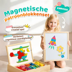 Magnetic Building Blocks Set for Kids | Click-Together STEM Construction Tiles | Boosts Creativity, Focus & Confidence | Ages 3+