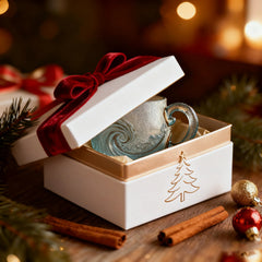 OceanWhirl - Handcrafted Glass Mug | Sip the Sea’s Serenity