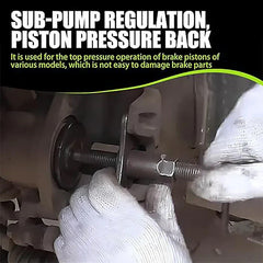 Brake Pad Return Tool | Universal Piston Pushback Tool for Cars & Light Trucks | Alloy Build, Cross Handle | DIY Brake Jobs