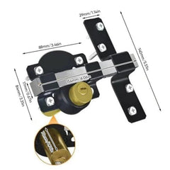 Dual-Action Gate Lock Latch | Heavy-Duty Outdoor Security for Gates, Sheds & Fences | Reinforced Strike Design | Easy Install