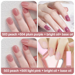 Peel-Off Nail Polish Set | Quick-Dry, Damage-Free Removal | Glossy Shine Finish for At-Home Manicures | Multiple Colors