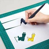 360° Rotating Precision Craft Cutter | Stainless Steel Blade for Paper, Vinyl & Stickers | Ergonomic Ambidextrous Grip | 17.8 cm