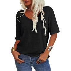 Easeen™ - Arm-Hiding V-Neck Tee for Everyday Ease (1+1 Free)