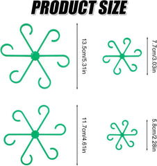 Plant Support Cages 4-Pack Set | Adjustable Sizes for Seedlings to Tall Plants | Weatherproof Garden Stem & Vine Support