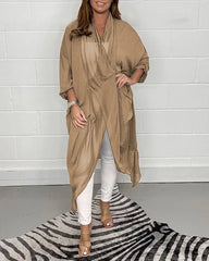 Silky Loose V-neck Top