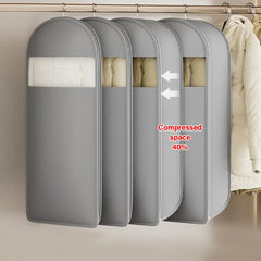 GarmentGlow – Sleek Hanging Storage Bag with Space Saving Zip