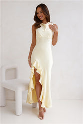 Lavish Status Maxi Dress Yellow