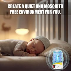 Indoor Mosquito Killer Lamp with Blue UV Attractant | Silent Electric Bug Zapper | Chemical-Free | Covers up to 500 sq ft