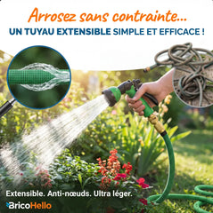 Garden Hose | Kink-proof + leak-proof connectors for powerful watering | Ultra-light, burst-resistant for yard & car wash