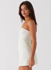 Eternity Strapless Mini Dress - Ivory