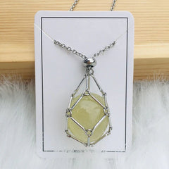 JoyauDiamanté™ - Interchangeable Crystal Stone Necklace for a Radiant Style and Inner Harmony