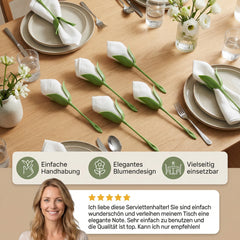 LuxePetal Napkin Folding Set — Instantly Transform Any Table into a Stunning Floral Showcase