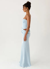 Emory Corset Maxi Dress Blue