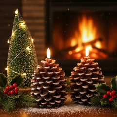 Lunapine™ – Flameless Pinecone Candle with Gentle Glow (50% Off)