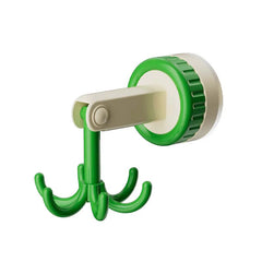 360 Rotating Folding Wall Hook | No-Drill Adhesive Mount | Heavy-Duty 50 kg Load Capacity | Space-Saving Organizer | Red/Green/Black
