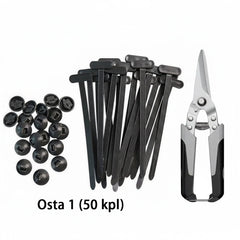 Heavy-Duty Cable Ties (Zip Ties) | UV-Resistant Weatherproof Hold | One-Pull Locking + Smooth Release | 50/150/250 Pack | Optional Metal Cutter