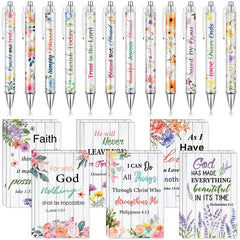 BlessedLines – Bible Verse Notebook & Pen Set