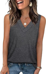 SoftEase – Women’s Sleeveless Casual Slim Fit Top