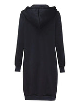 Heidi-Mode | Knee-Length Zip-Up Hoodie