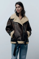 Karina | Reversible jacket made of synthetic material