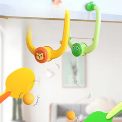 Doorway Paddle Ball Trainer Game | Indoor Reflex & Hand-Eye Coordination Practice | Fits Standard Doorframes | Kids & Family Fun | Green/Yellow