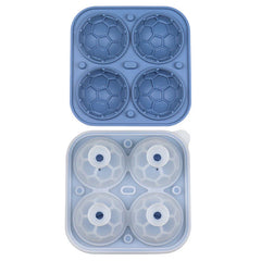 Football Ice Mold (2-Pack) | Large Round Sphere Ice for Whiskey & Cocktails | Slow-Melt, Leak-Resistant Seal | Easy-Fill Silicone Tray