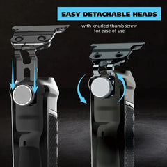 Men’s Grooming Kit with T-Blade Trimmer + Dual Foil Shaver | Nose & Ear Trimmer | LED Battery Display | USB Rechargeable