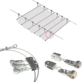 Shade Sail Hardware Kit 304 Stainless Steel | Rust-Proof Clamps + Pulleys | Easy Tension Control | Outdoor Weatherproof Set