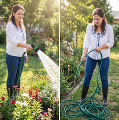 Garden Hose | Kink-proof + leak-proof connectors for powerful watering | Ultra-light, burst-resistant for yard & car wash