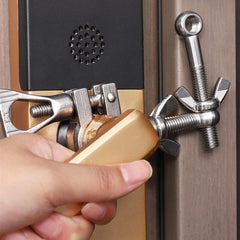 Portable Door Lock Security Bar | Travel Safety Lock for Hotels & Apartments | No-Drill, Quick Install | Adds Extra Door Reinforcement