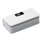 Rechargeable Mini Bag Sealer + Built-In Cutter | 6 Heat Levels for Chips & Freezer Bags | USB-C, 1600 mAh | Magnetic Back | White/Blue