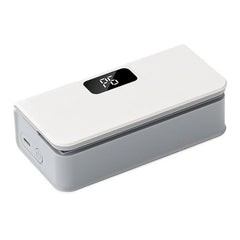 Rechargeable Mini Bag Sealer + Built-In Cutter | 6 Heat Levels for Chips & Freezer Bags | USB-C, 1600 mAh | Magnetic Back | White/Blue