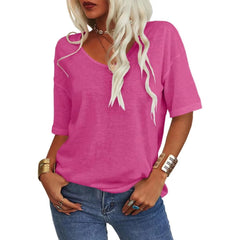Easeen™ - Arm-Hiding V-Neck Tee for Everyday Ease (1+1 Free)