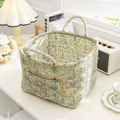 BohoNest – Woven Fabric Storage Basket