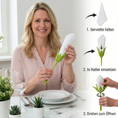 LuxePetal Napkin Folding Set — Instantly Transform Any Table into a Stunning Floral Showcase