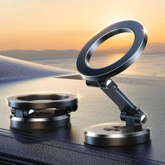 Magnetic Car Phone Mount | 360° Rotation + Strong Hold for Dash/Windshield | One-Hand Mounting | Fits Most Smartphones