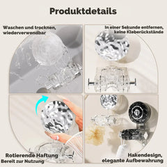 Adjustable Shower Head Holder Bracket | 360° Rotation + Angle Adjustment for Perfect Spray Direction | No-Drill Wall Mount | Fits Most Showers