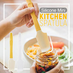 Mini Silicone Spatula Set | Flexible Heat-Resistant Scraper for Jars, Bowls & Baking | Non-Stick Safe | Mess-Free Mixing