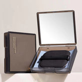Oil Blotting Sheets with Built-In Mirror + Sticky Puff | Bamboo Charcoal Fiber, Makeup-Safe Shine Control | 100 Sheets