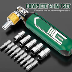 PrecisionMaster 14-in-1 Ratchet Screwdriver Set — Take Command of Every Repair with Effortless Power and Precision