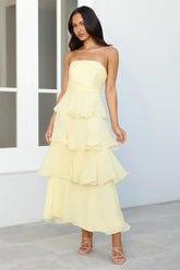Wedding Adventure Strapless Maxi Dress