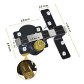 Dual-Action Gate Lock Latch | Heavy-Duty Outdoor Security for Gates, Sheds & Fences | Reinforced Strike Design | Easy Install