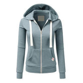 Heidi-Mode | Fleece Zip-up Hoodie with Adjustable Hood