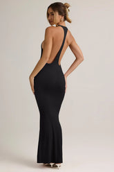 Modal Racerback Maxi Dress in Black