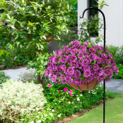FloraVista - Vibrant Artificial Hanging Plants Flowers Basket