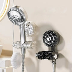 Adjustable Shower Head Holder Bracket | 360° Rotation + Angle Adjustment for Perfect Spray Direction | No-Drill Wall Mount | Fits Most Showers