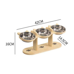 Elevated Pet Bowl Stand for Cats & Small Dogs | Ergonomic Raised Feeder Reduces Neck Strain | Anti-Slip, Easy-Clean Design | Food & Water