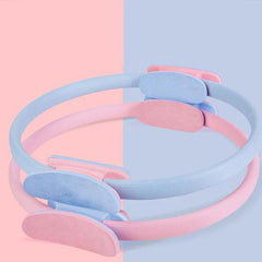 Pilates Ring Fitness Circle with Non-Slip Handles | Full-Body Resistance Trainer for Thighs, Arms & Core | Portable Home Workout | Gray/Purple/Pink/Blue/Black