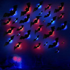 LumiBats™ Gleaming Halloween Accent